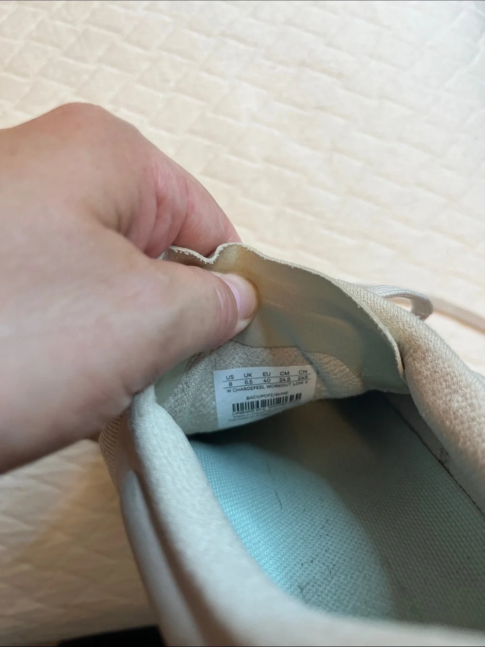 Lululemon Chargefeel Workout Low 2, light grey/coral pink, W8